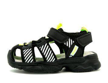 Закриті сандалі для хлопчиків Kimboo Чорно-салатовий (DR2290-2L black-green (31 (20 см))