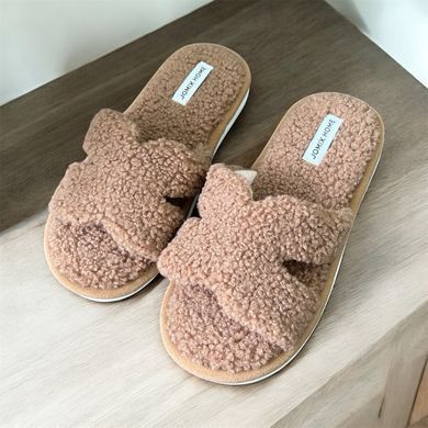 Кімнатні тапочки Тедді жіночі Jomix Home Коричневий (md102 brown (41 (27 см))