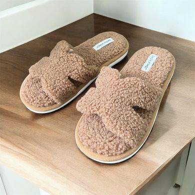 Кімнатні тапочки Тедді жіночі Jomix Home Коричневий (md102 brown (41 (27 см))