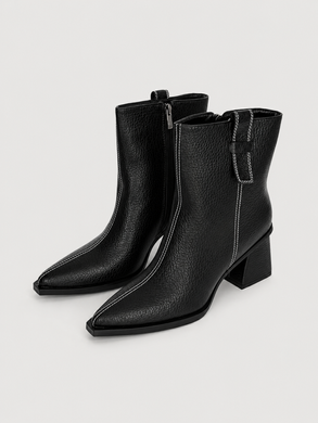 Трендовые демисезонные казаки Женские Bashili Черный 40 (25,5 см) Код: B46 black