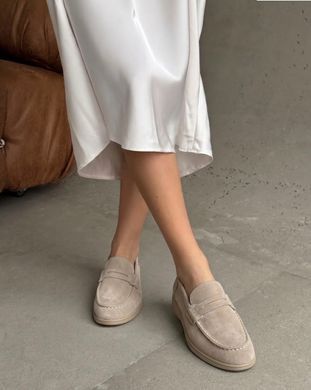 Лофери, натуральна замша Meideli Жіночі Світло-бежевий 41 (26 см) Код: tp509 beige