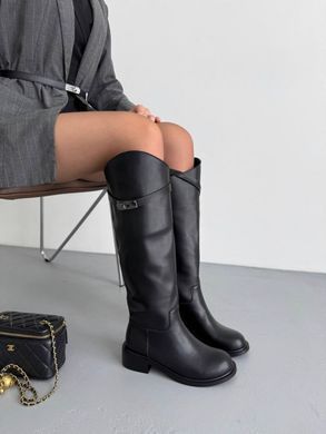 Чоботи-жокейки з ремінцем Жіночі Meideli Чорний 36 (23,5 см) Код: AB92 black3