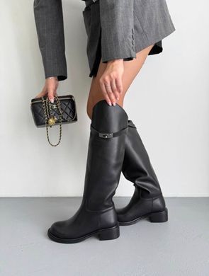 Чоботи-жокейки з ремінцем Жіночі Meideli Чорний 36 (23,5 см) Код: AB92 black3