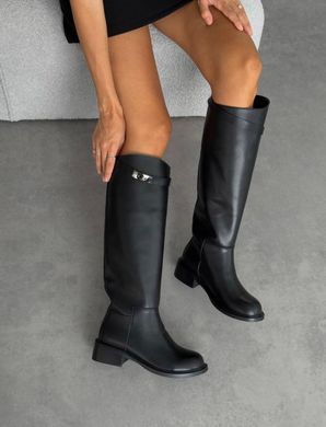 Чоботи-жокейки з ремінцем у стилі Hermes Жіночі Meideli Чорний 40 (26 см) Код: AB92 black3