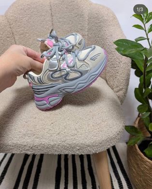Кросівки для дівчинки Kimbo Сіро-рожевий (HJ560-3M grey-pink (38 (23,5 см))