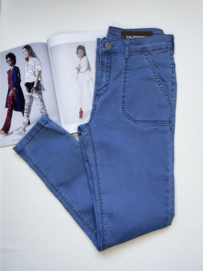 Дитячі джинси з кишенями Calzedonia (modp0514 blue (158-170 (12-16 років))