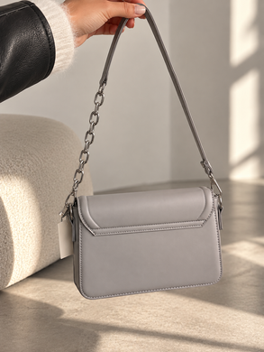 Cумка клатч Женская Lucky Серый 22х15х7,5 см Код: w1979 grey