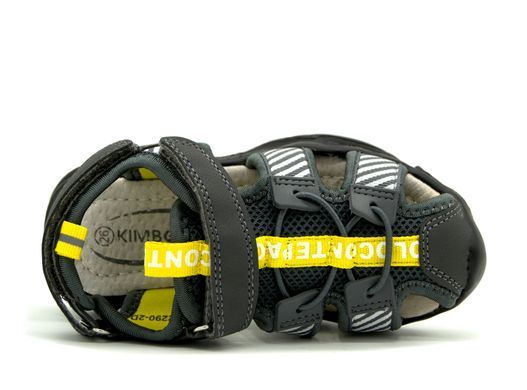 Закриті сандалі для хлопчиків Kimboo Сіро-жовтий (DR2290-2D grey-yell (29 (19 см))