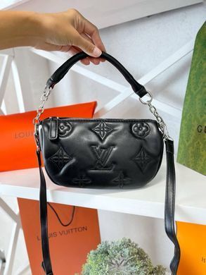 Сумка хобо Женская LV Черный 22,5х14,5х9,5 см Код: 3888 black