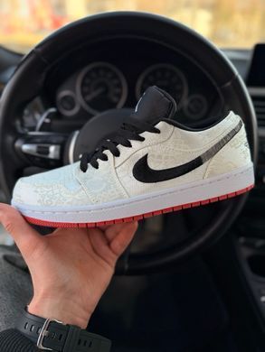 Кеды Nike Air Jordan 1 Low Fearless No brand Мужские Белый 45 (28,5 см) (A566 white)
