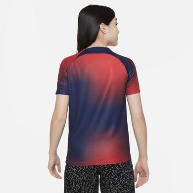 Футболка Джерси Nike PSG 23/24 Pre-Match Junior для детей Сине-красный (DX3631-411 blue-red lav25 (7-8(S))