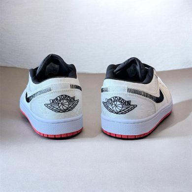 Кеды Nike Air Jordan 1 Low Fearless No brand Мужские Белый 45 (28,5 см) (A566 white)