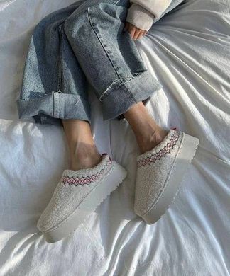 Тедді Уги Тапки TAZZ BRAID SLIPPERS жіночі YALA Молочний (YZM23 milk (41 (26 см))