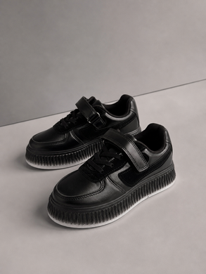 Легкі кросівки на платформі Jong Golf для дітей Чорний 34 (21,5 см) (10646 black)
