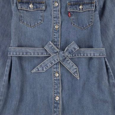 Джинсова сукня Levi's для дівчаток у блакитному кольорі. (J350 pvu milestone (164 (16A))