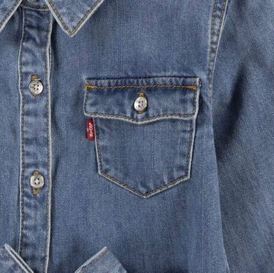 Джинсова сукня Levi's для дівчаток у блакитному кольорі. (J350 pvu milestone (164 (16A))