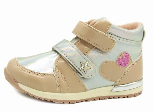 Ботинки для девочек С.Луч Розово-серебро (Q108-3 pink-silver (21 (13,5 см))
