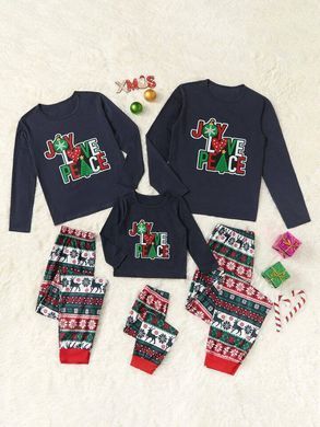 Пижама для детей Shein Синий, зеленый, красный (H013 bl-gr-red (110 см))