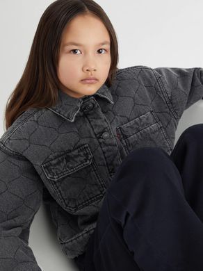 Джинсова куртка Levi's для дівчинки Темно-сірий (097 pvu d-grey (152 (12A))
