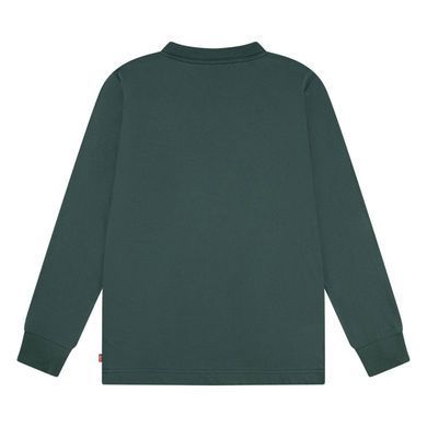 Лонгслів для хлопчика Levis зеленого кольору з логотипом (706 pvu green (140 (10A))
