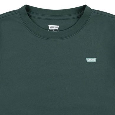 Лонгслів для хлопчика Levis зеленого кольору з логотипом (706 pvu green (140 (10A))