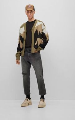 Джинсы HUGO 340 Regular Fit denim Мужские Черный (Hugo 340 black lav25 (36/32))