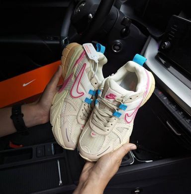 Кроссовки Nike V2K Runtekk Beige Pink Blue женские No brend Бежевый (fdo0736 beige (37,5 (23,5 см))