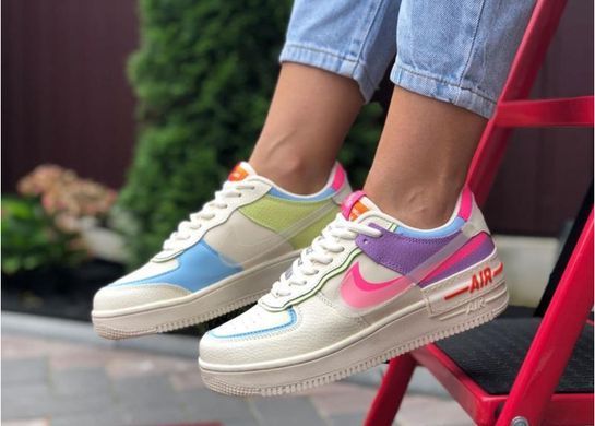 Кросівки Nike Air Force 1 Shadow жіночі No brend Різнокольоровий (b249-4 colors (40 (25,5 см))