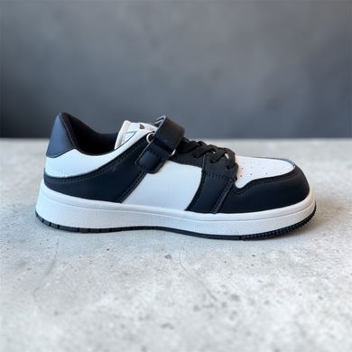 Кроссовки на липучке Paliament для подростков Молочно-черный 40 (24 см) (B2320 milk-black)