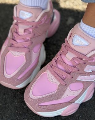 Кроссовки в стиле New Balance 9060 Bashili Женские Розовый 38 (23,5 см) (H6526 pink)