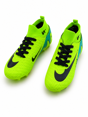 Бутси з манжетом для дітей Салатовий 33 (21 см) Код: KRAW 025K b-green