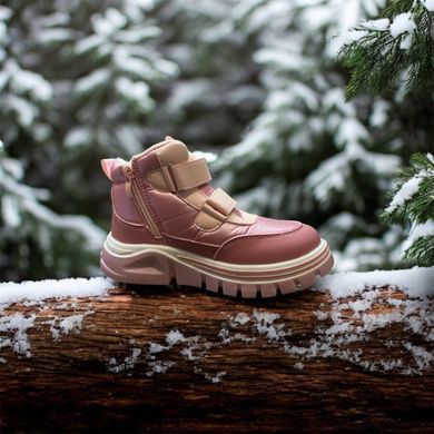 Зимові черевики на липучках для дівчинки BBT Kids Рожевий (t6971 pink (31 (19,5 см))