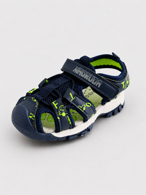 Закриті сандалі Kimboo для хлопчиків Синьо-зелений 23 (15 см) (GY2422 blue-green)