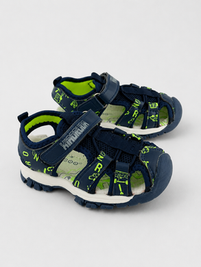 Закриті сандалі Kimboo для хлопчиків Синьо-зелений 23 (15 см) (GY2422 blue-green)