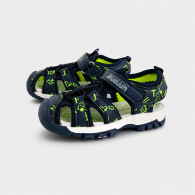 Закриті сандалі Kimboo для хлопчиків Синьо-зелений 23 (15 см) (GY2422 blue-green)