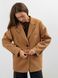 Замшевий жакет блейзер оверсайз жіночий QU STYLE Коричневий (DC241003 brown (standart (S-M-L))