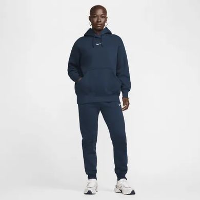 Женская толстовка с капюшоном Nike на флисе Sportswear Phoenix Fleece оверсайз Pullover Синяя (DQ5860-478 blue lav25 (L)