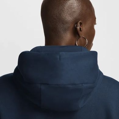 Женская толстовка с капюшоном Nike на флисе Sportswear Phoenix Fleece оверсайз Pullover Синяя (DQ5860-478 blue lav25 (L)