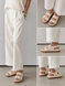 Босоніжки з пряжками Жіночі L.Trendy Світло-бежевий 41 (26 см) Код: wl2028 beige