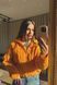 В'язаний Светр з блискавкою жіночий QU STYLE Помаранчевий (TK231078 orange Універсальний (S-M-L))