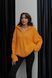 В'язаний Светр з блискавкою жіночий QU STYLE Помаранчевий (TK231078 orange Універсальний (S-M-L))