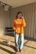 В'язаний Светр з блискавкою жіночий QU STYLE Помаранчевий (TK231078 orange Універсальний (S-M-L))