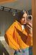 В'язаний Светр з блискавкою жіночий QU STYLE Помаранчевий (TK231078 orange Універсальний (S-M-L))
