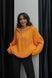 В'язаний Светр з блискавкою жіночий QU STYLE Помаранчевий (TK231078 orange Універсальний (S-M-L))