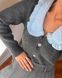 Женский кардиган QU STYLE Антрацит (TH241105 grey (Универсальный (SML))