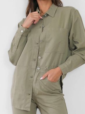 Джинсова сорочка жіноча Missguided Хакі (G1807802 khaki (36))
