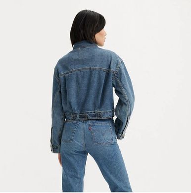 Куртка джинсова LEVI'S TAILORED 90S жіноча Синій (Trucker Missed My Fligh blue lav25 (L)