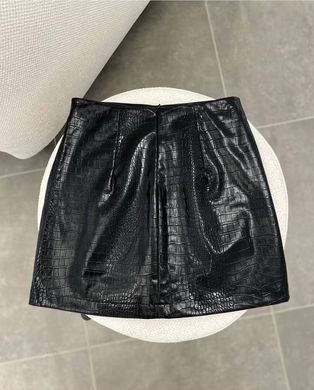 Юбка под кожу крокодила женская QU STYLE Черный (DE251003 black (L (40))