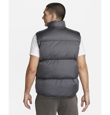 Мужской утеплённый жилет Nike Sportswear Club PrimaLoft&reg; Puffer Vest Серый S Код: FB7373-068 Iron Grey / White