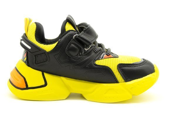 Кроссовки для мальчика KIMBO Черный и Желтый (KJ825-2A black-yell (28 (17 см))